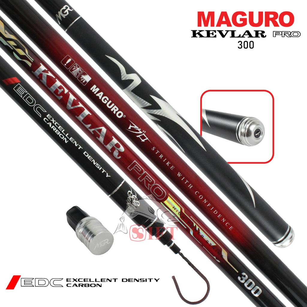 Joran Tegek Maguro KEVLAR PRO 300 330 360 [2025] EDC Carbon Solid Tip Super Sensitive | Teleskopik S