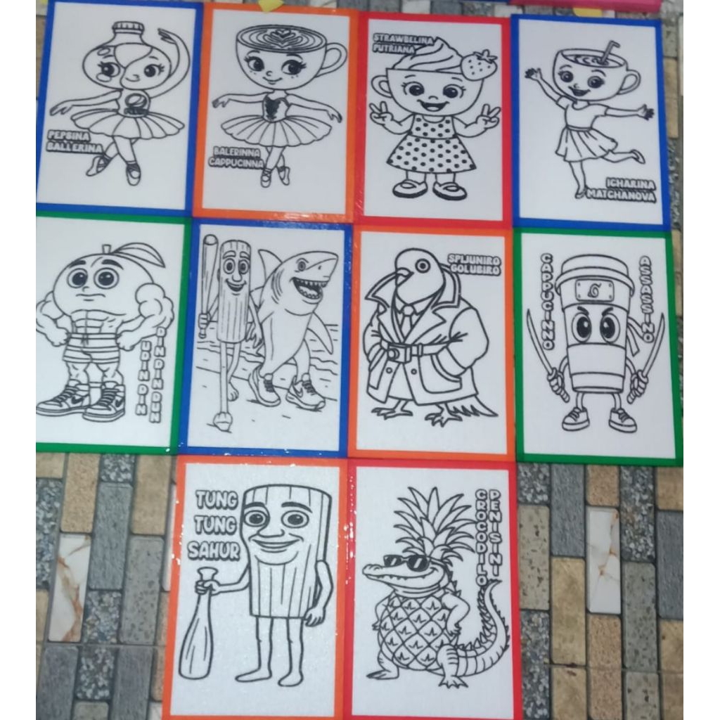 100pcs Styrofoam Lukisan list lakban 33x50