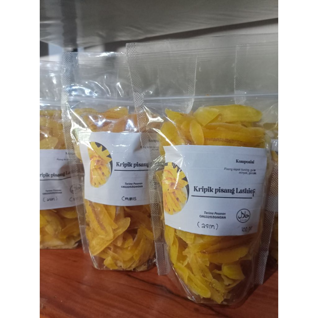 

keripik pisang lathief asin 100 gram