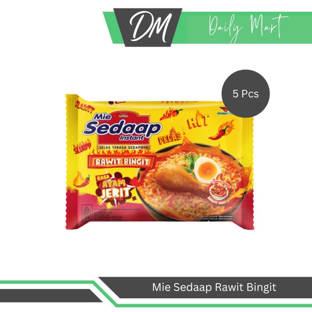 

Mie Sedaap Ayam Jerit (Harga Per 5 Pcs) - Mie Instan Enak Murah