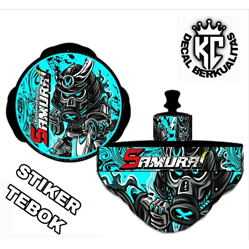 STIKER Sangkar Lovebird Decal Samurai