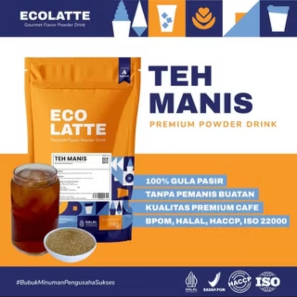 

ECOLATTE TEH MANIS - Powder Drink 1kg
