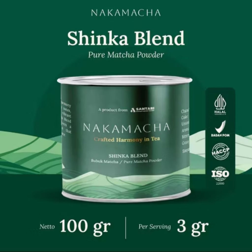 

NAKAMACHA SHINKA BLEND - Pure Matcha Powder 100gr