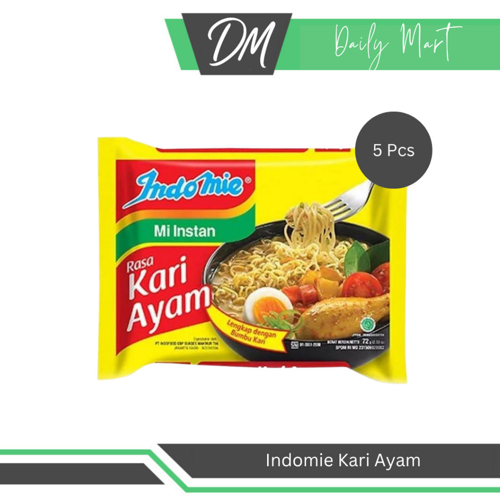 

Indomie Kari Ayam (Harga Per 5 Pcs) - Mie Instan Enak Murah