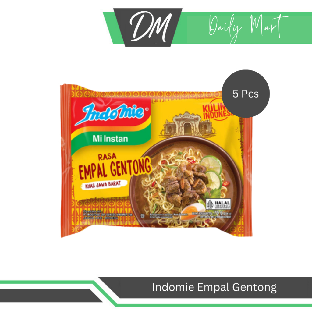 

Indomie Empal Gentong (Harga Per 5 Pcs) - Mie Instan Enak Murah
