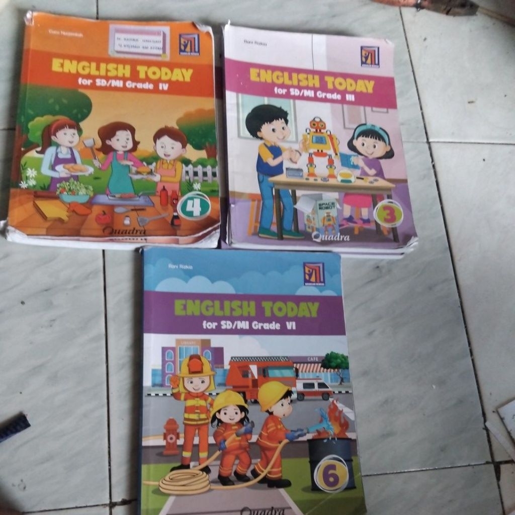 ENGLISH TODAY QUADRA KELAS 1 2 3 4 5 6 SD/MI KURIKULUM MERDEKA