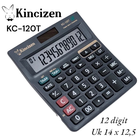 

Kalkulator KINCIZEN KC-120T 12 Digit Termurah untuk Dagang Calculator 12 Digit KC 120T