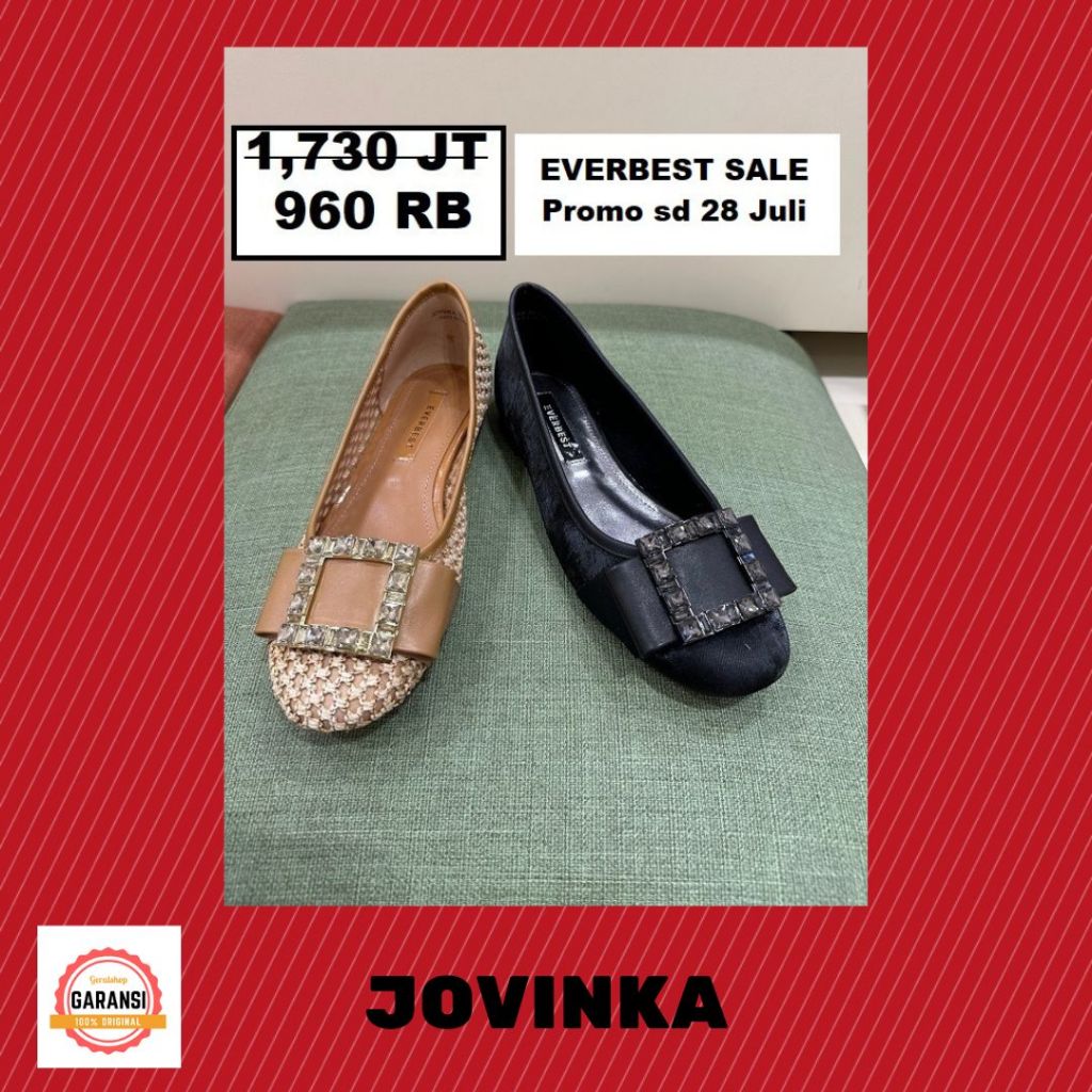 Sepatu flat wanita Everbest seri JOVINKA SALE 100% ORIGINAL