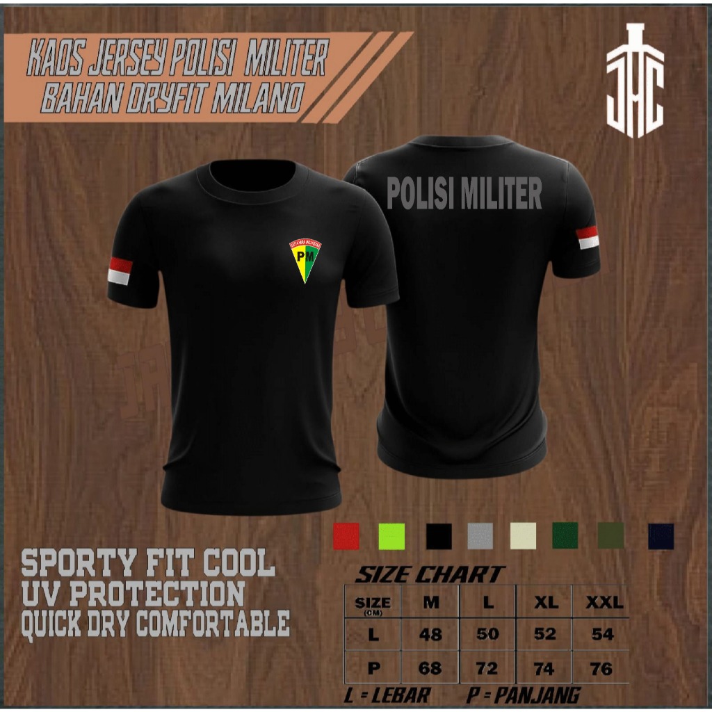 Kaos Pdl Polisi militer / Baju Dalaman Polisi / Kaos Dalam PDL  polisi militer / kaos olahraga Bahan