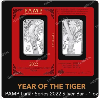 PAMP pure silver tiger 1 oz