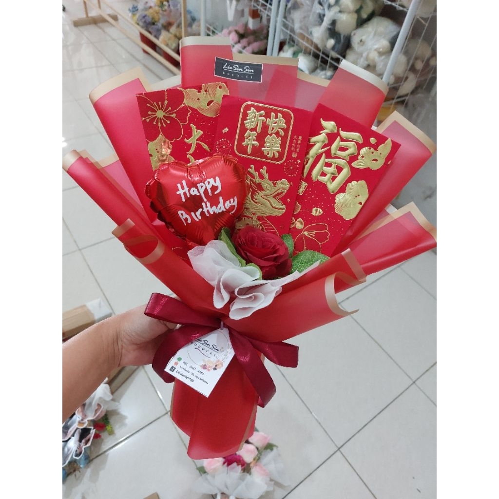 

BUKET ANGPAO 3SLOT / BUKET DUIT IMLEK / BUKET IMLEK