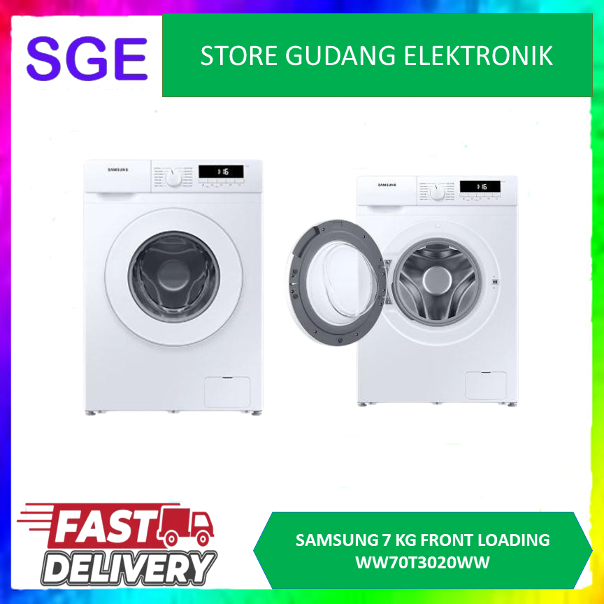 Samsung WW70T3020WW Mesin Cuci Front Loading Washer 7Kg WW70T3020WW