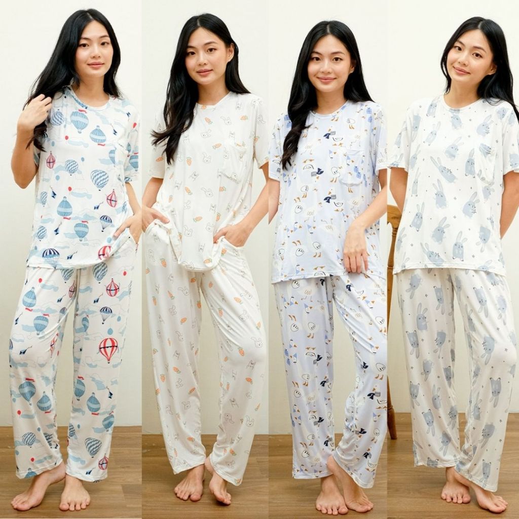 Cielyn | Modal | Sweet Night Collection |  Piyama Wanita Dewasa | Setelan Piyama