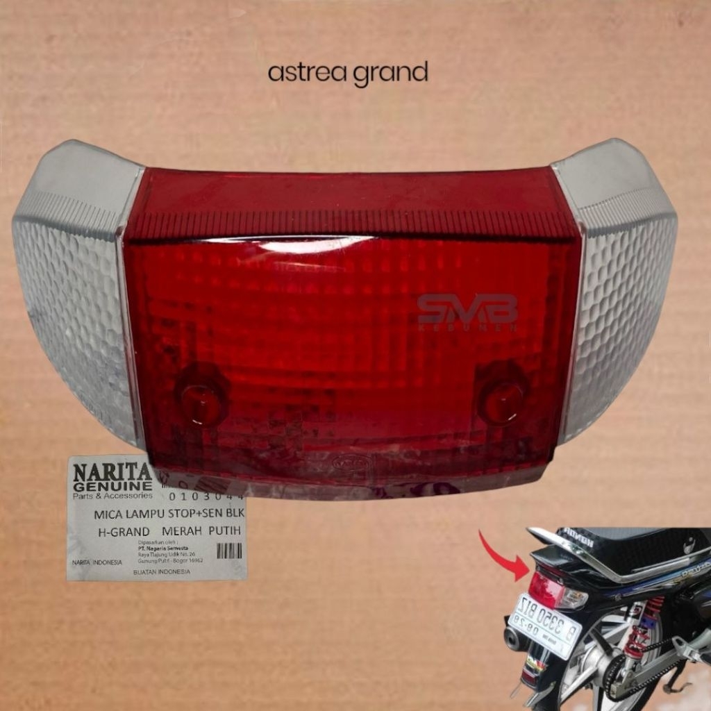 mika kaca lampu stop set mika sein belakang astrea grand atau legenda GN5