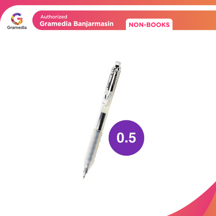

Gramedia Banjarmasin - Gelpen Estudee Nami 0.5Mm Black