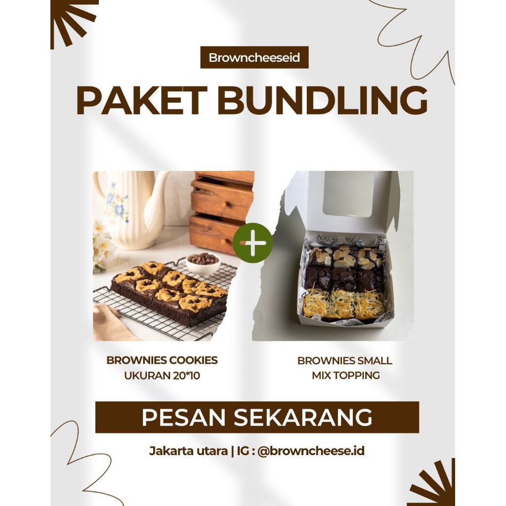 

Bundling Fudgy Brownies Panggang Browncheese 20*10 + 10*10