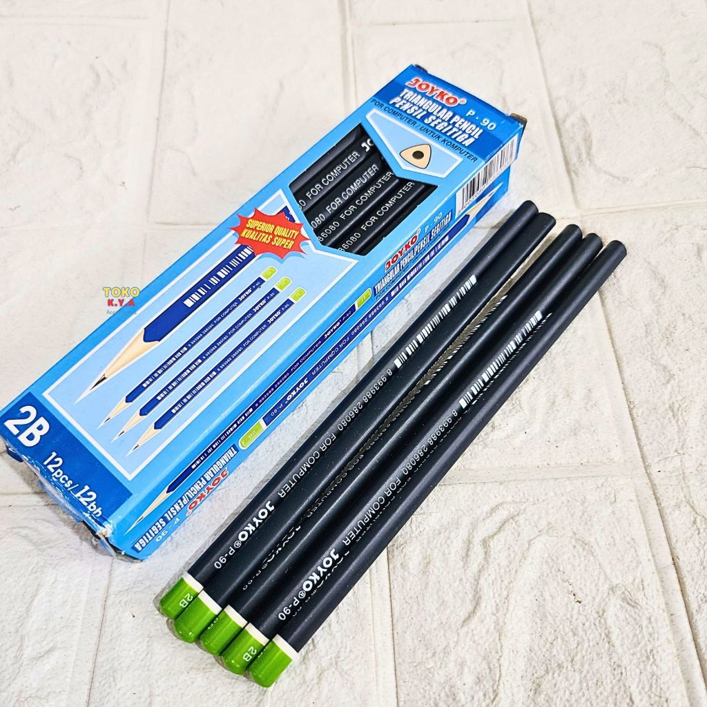 

(1 SET/12 PCS) PENSIL KAYU 2B JOYKO P-90/PENSIL JOYKO 2B MURAH/PENSIL PREMIUM