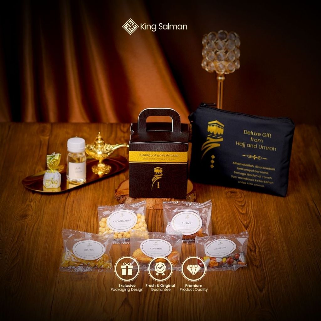 

King Salman - Oleh Oleh Haji & Umroh SHAFA 1 Pcs & MARWAH 1 Pcs Black - Paket Sample