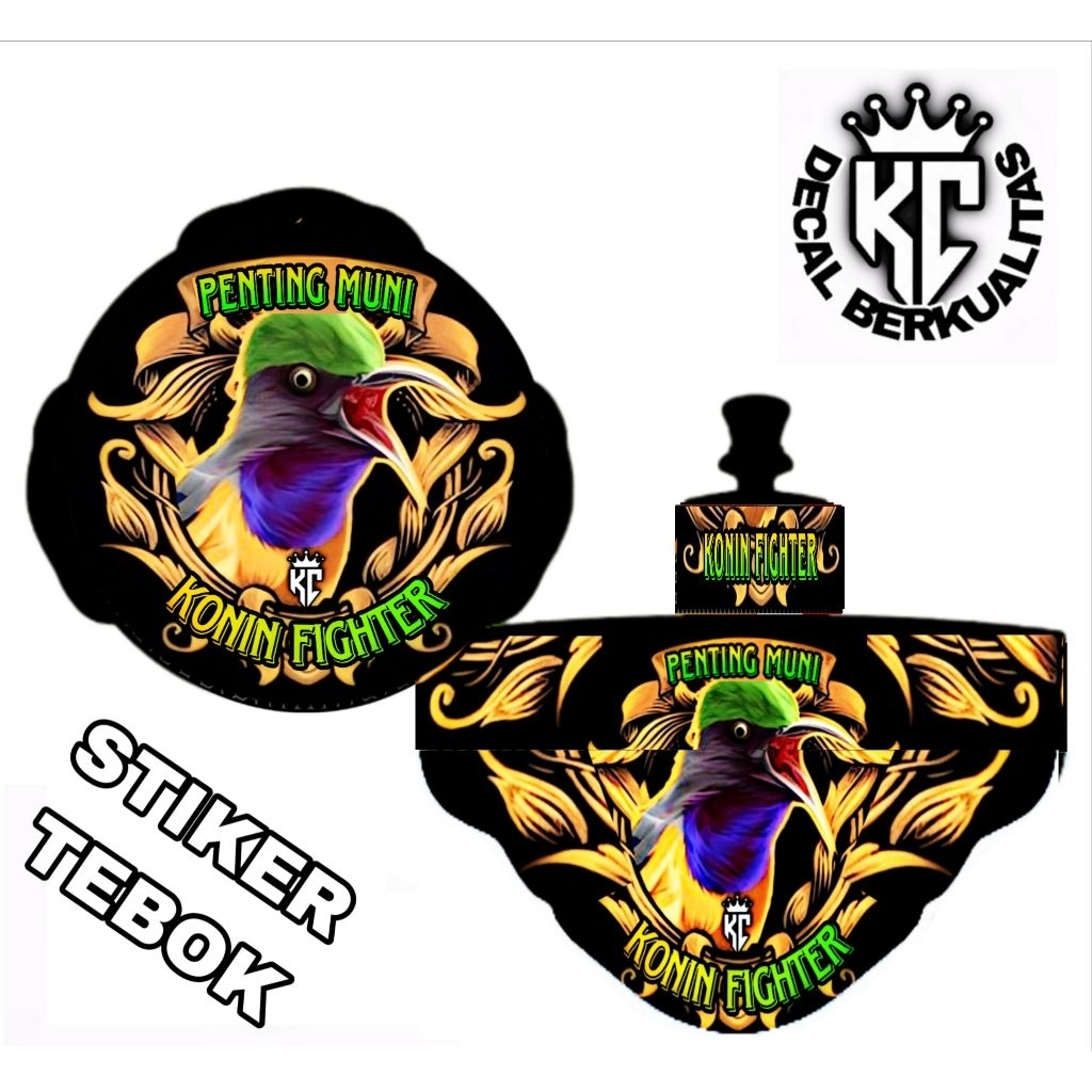 STIKER Sangkar Lovebird Decal Konin