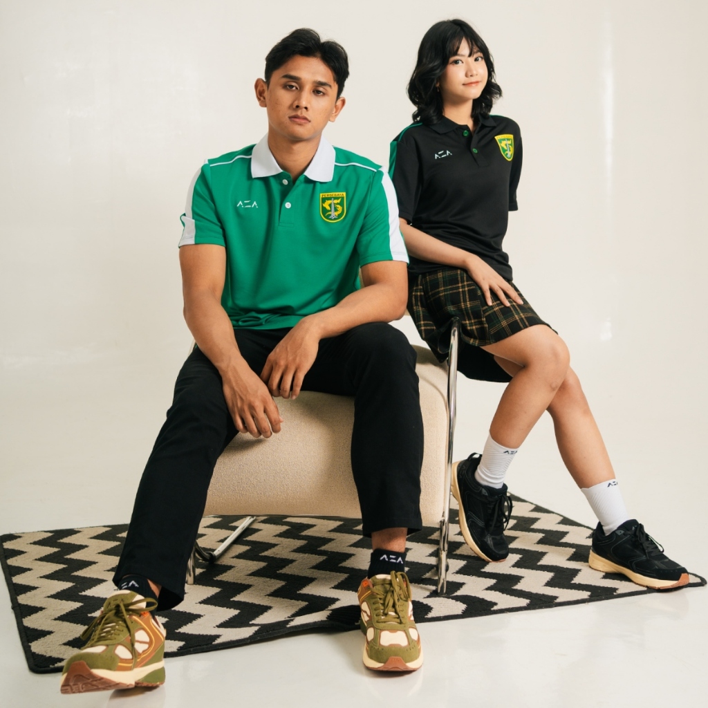 Polo Shirt Persebaya Basic Black & Green | Persebaya Store