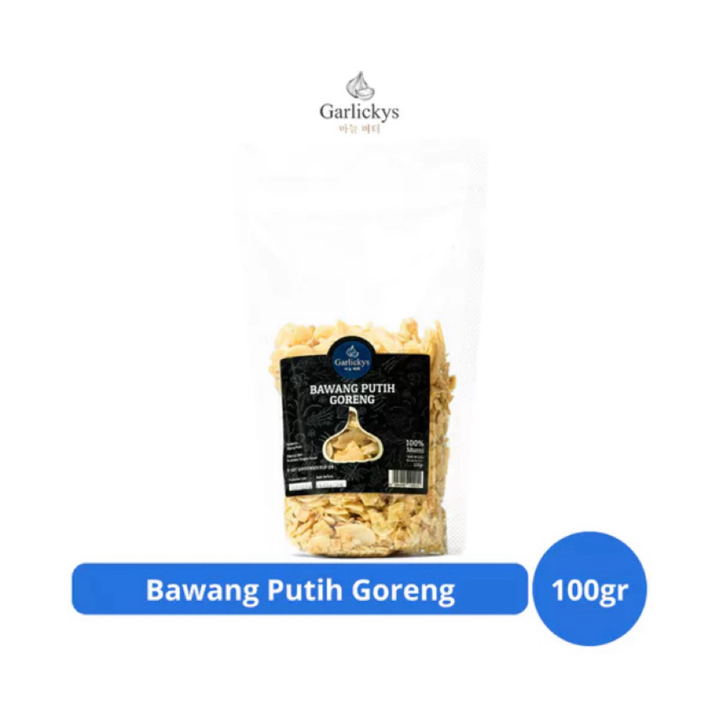

Garlickys Bawang Putih Goreng 100g – Renyah, Harum, dan Siap Tabur