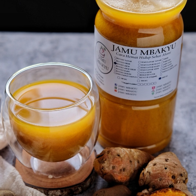 

Jamu Temulawak Manis Olahan Rempah Temulawak dan Gula Jawa by Jamu Mbakyu ID
