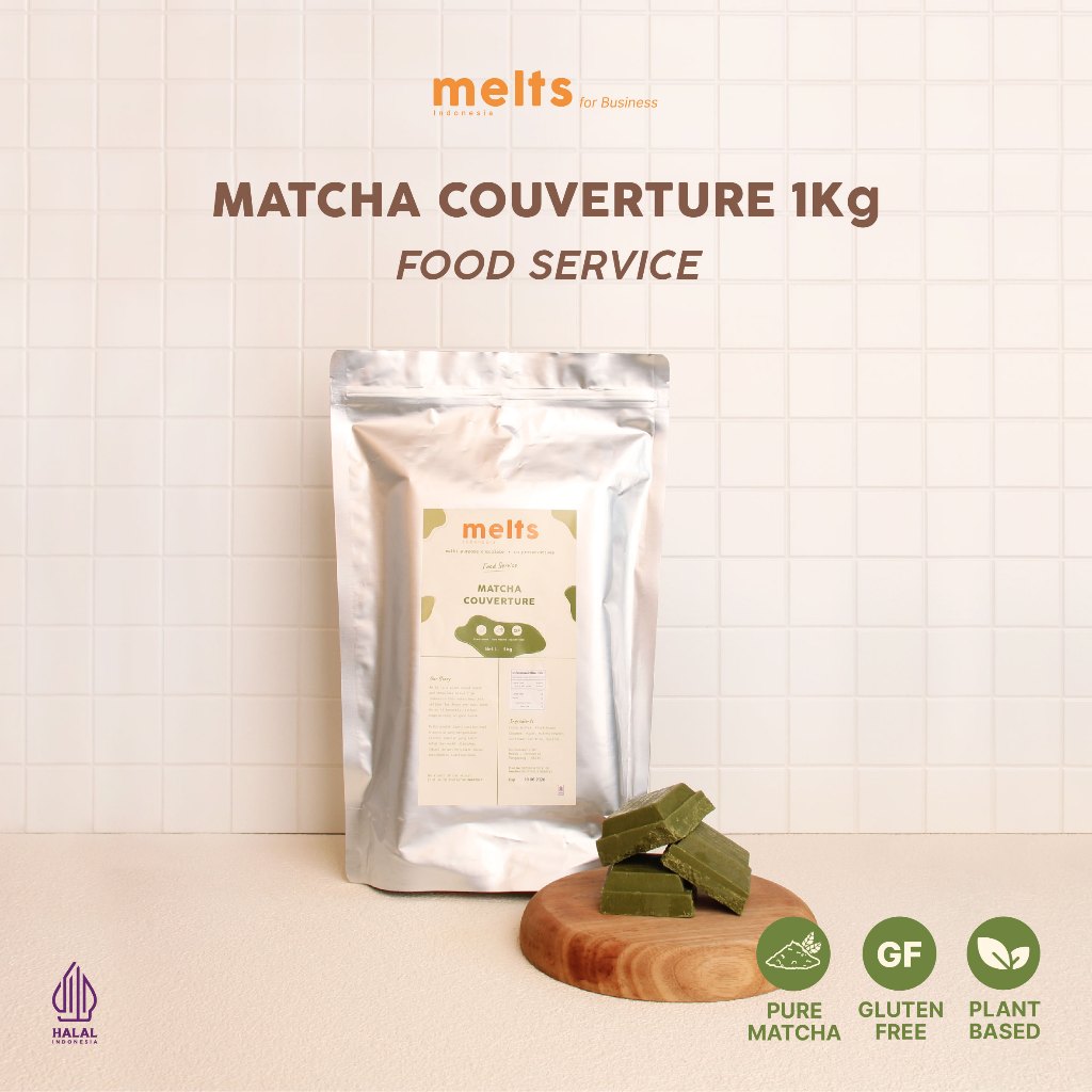 

Melts Food Service Matcha Couverture | Matcha Block 1 kg