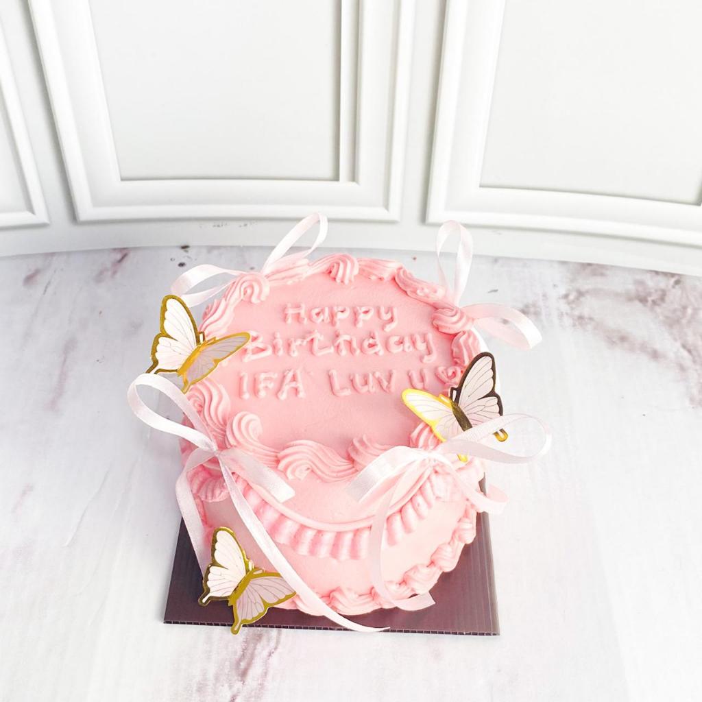 

Kue Ulang tahun/Birthday Cake/Kue Ultah Tema Ribbon Butterfly/ribbon Cake Jakarta
