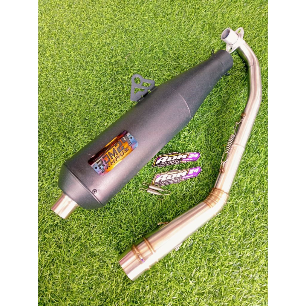 RDM24 EXHAUST Pipe 51mm canister conical open specs exhaust pipe for Wave 125 Xrm 110/125 Wave 100/1