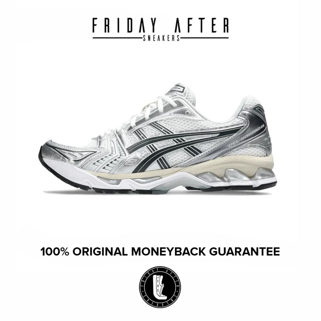 Sepatu Sneakers Pria Wanita Asics Gel Kayano 14 Graphite Grey Original Resmi