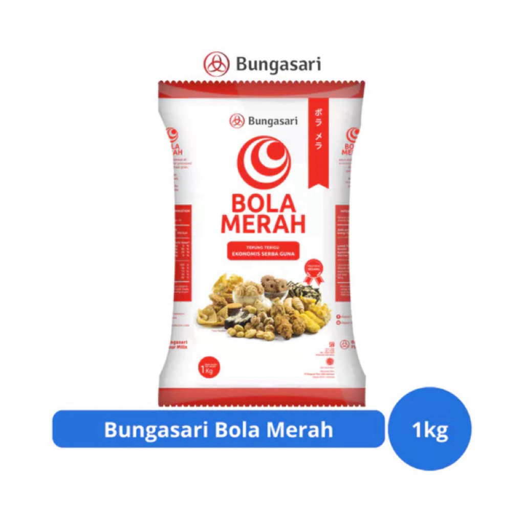 

Bungasari Tepung Terigu Bola Merah 1kg – Ekonomis & Serbaguna untuk Aneka Masakan