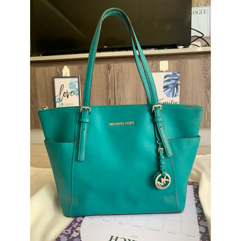 Preloved Tas MK Model Tote Bag-Full Leather-Authentic