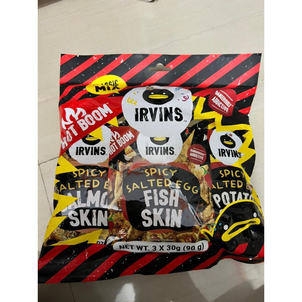 

IRVINS HOT BOOM SALTED EGG PARTY PACK ASSORTED 3 FLAVOR