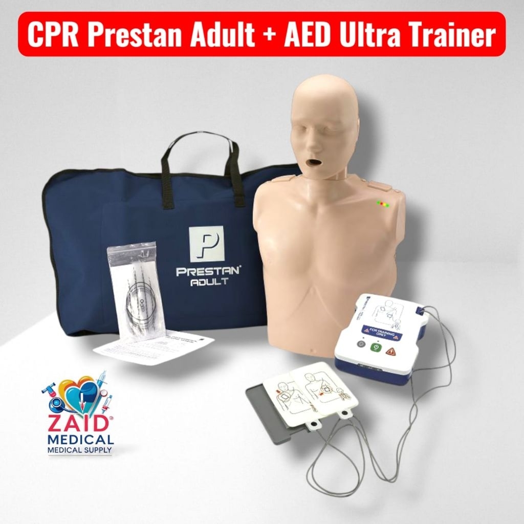 Manikin CPR Prestan Adult Half Body With Aed Trainer/ Manikin CPR Prestan+AED Trainer
