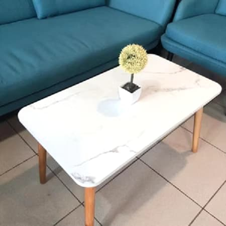 Meja Ruang Tamu Minimalis Meja Tamu Aesthetic Meja Marble Serbaguna