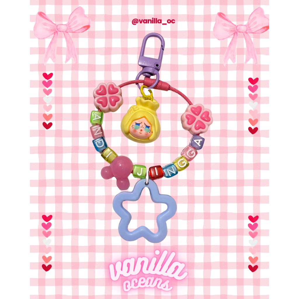 Custom Keychain Nama - Souvenir Ulang Tahun - Keychain Persahabatan - Kenang-kenangan