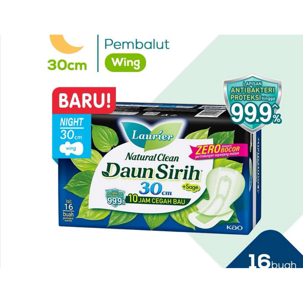 Laurier Pembalut Daun Sirih 30cm isi 16 buah