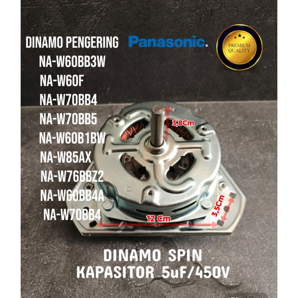 dinamo pengering mesin cuci Panasonic 2 tabung