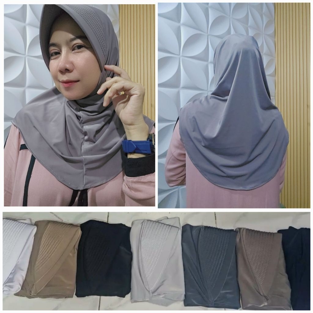 Hijab instan Sporty M Ped Tebal