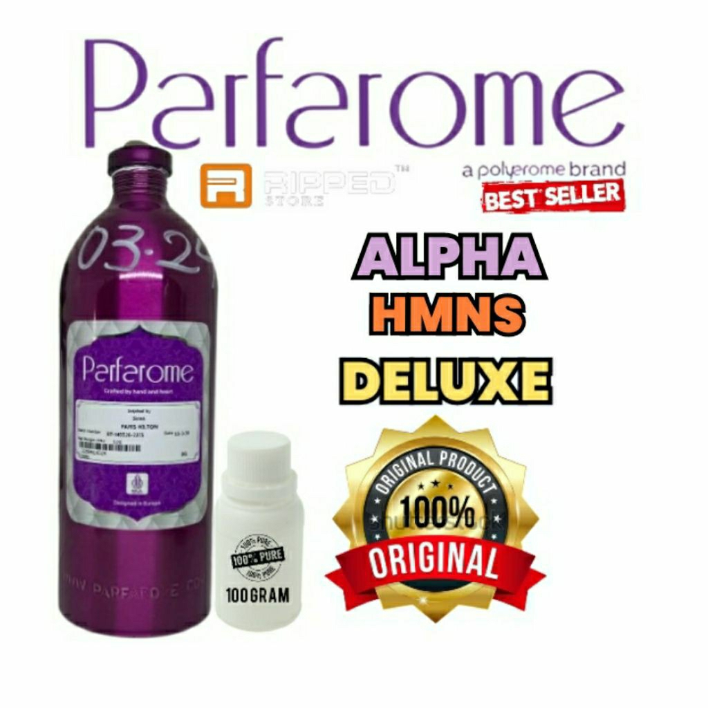 100ml Bibit Parfum Murni Hmns Alpha Deluxe Original Parfarome