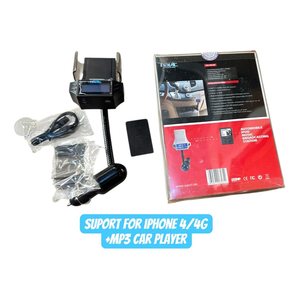 PREMIUM CHARGER MOBIL JADUL + MP3 CAR MUSIK SUPORT FOR IP4/4S