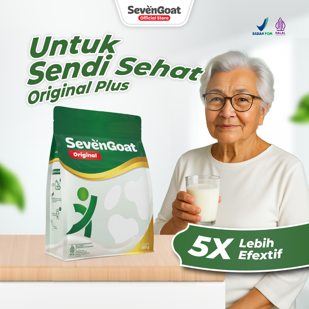 

Seven Goat Original Plus - Susu Kambing Etawa Bubuk 500g - Redakan Nyeri Sendi & Asam Urat