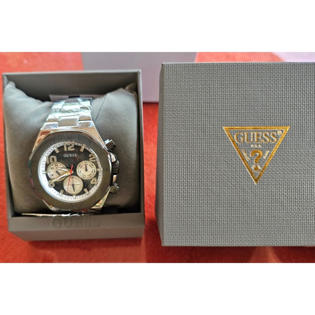 Guess Gents Watch Silver EMPIRE - GW0489G1 (Preloved)