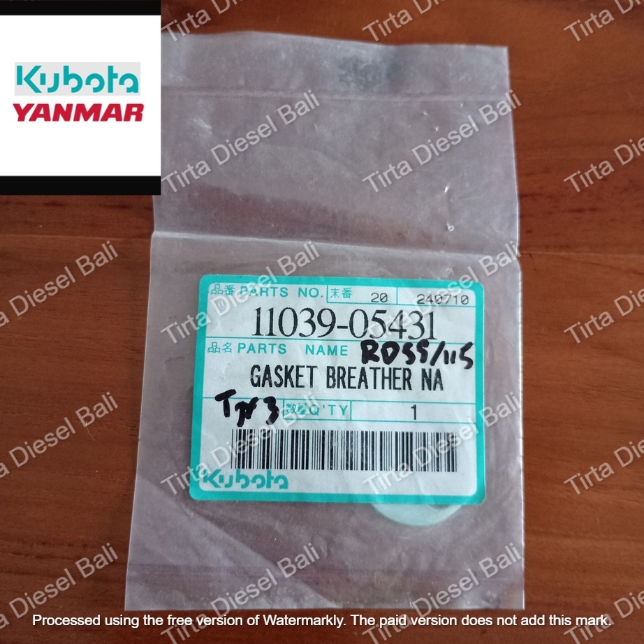 KUBOTA GASKET DELIVERY VALVE RING TEMBAGA KLEP BOSPOM KND 190-220-250-315 19129-51240 ORIGINAL