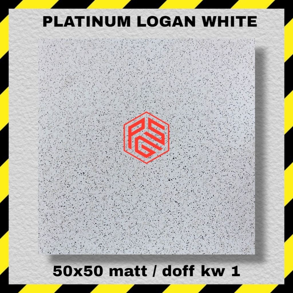 Platinum keramik lantai 60x60 logan white kw 1 doff keramik lantai teras dan garasi