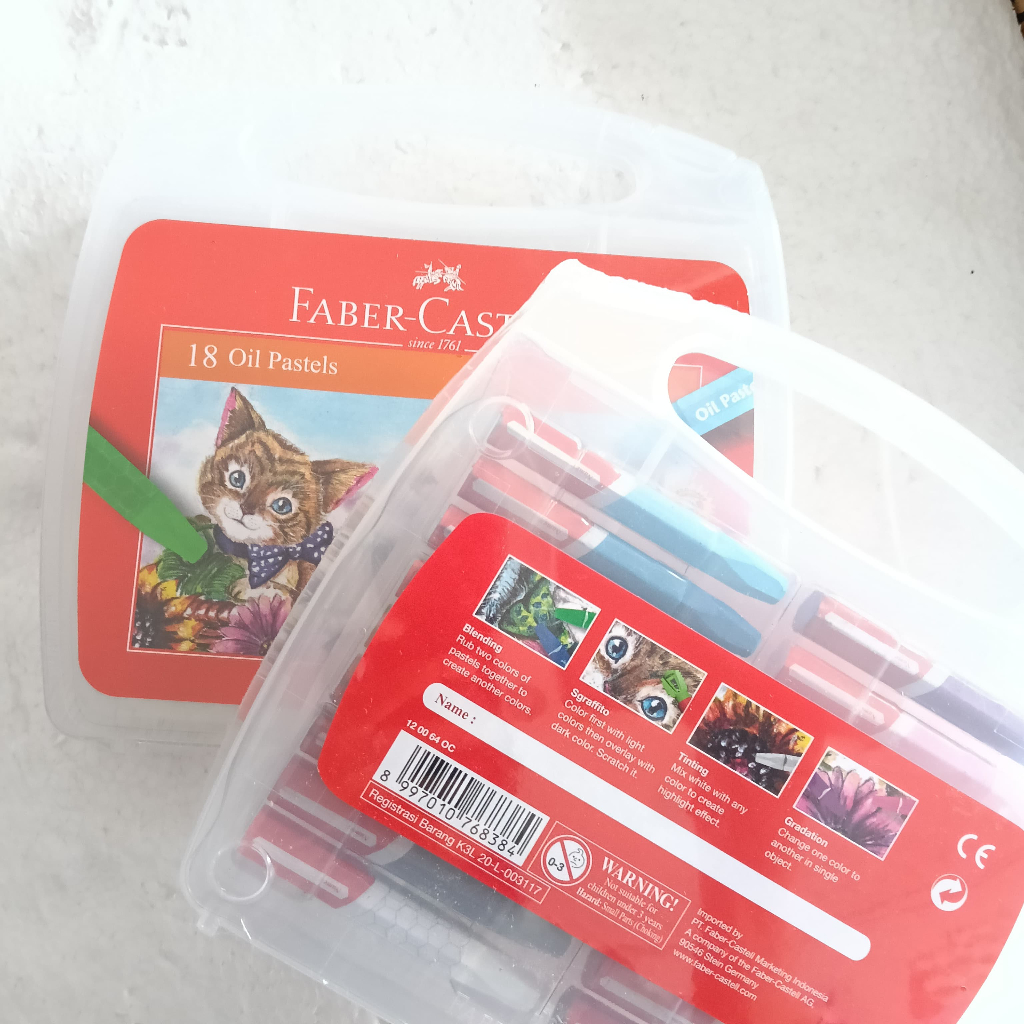 

Oil Pastel Faber-Castell 18 Warna –Non-Toxic & Berkualitas