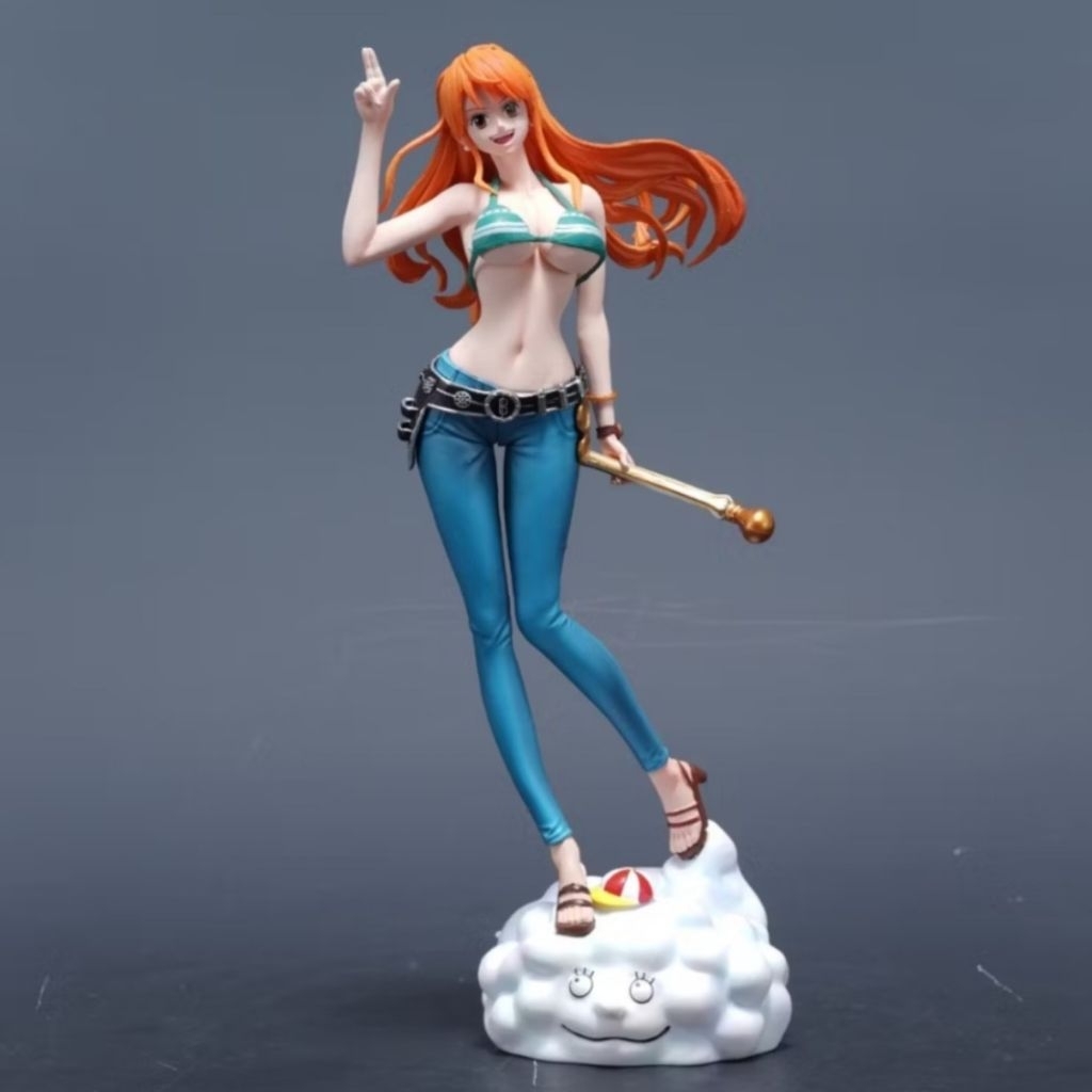 Action Figure One Piece LK Studio C2 Nami Standing on Zeus 25cm