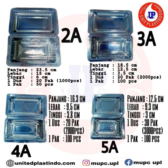 (10pcs) Mika Kue Tebal 4A / Mika Kue Tebal 5A MURAH / Kotak Mika Kue 4A