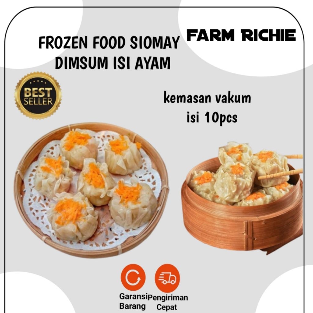 

Siomay Ayam / Dimsum Ayam Isi 10 Pcs Kualitas Premium Home Made Richie