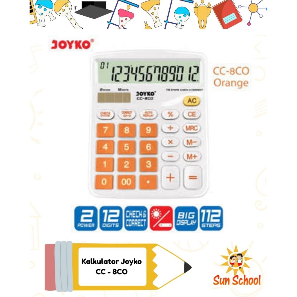 

Kalkulator Joyko CC-8CO Orange